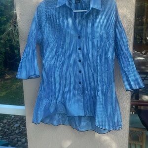 BELUVA crinkled no iron blouse